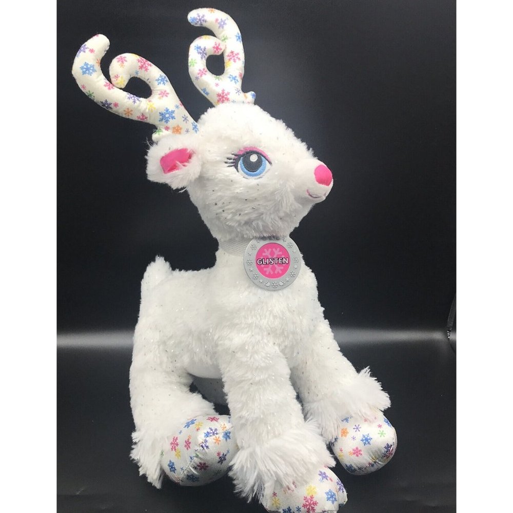 Build A Bear Workshop Reindeer Glisten BABW Plush Christmas Holiday